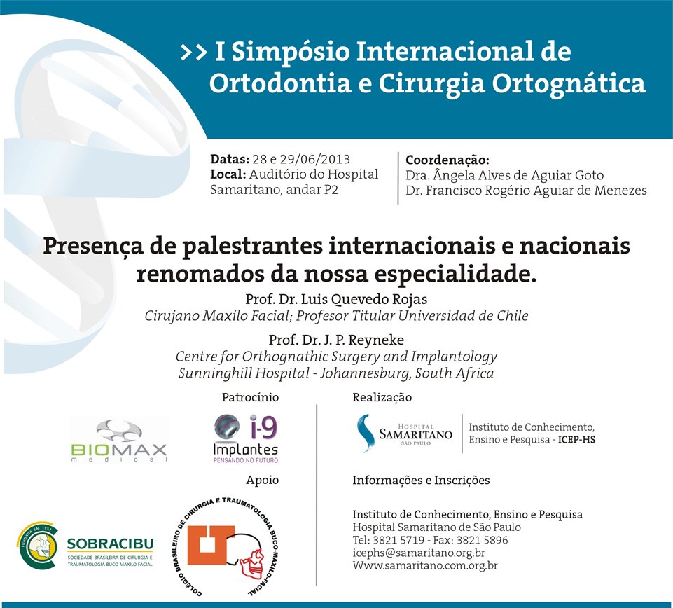 I Simpósio Internacional de Ortodontia e Cirugia Ortognática